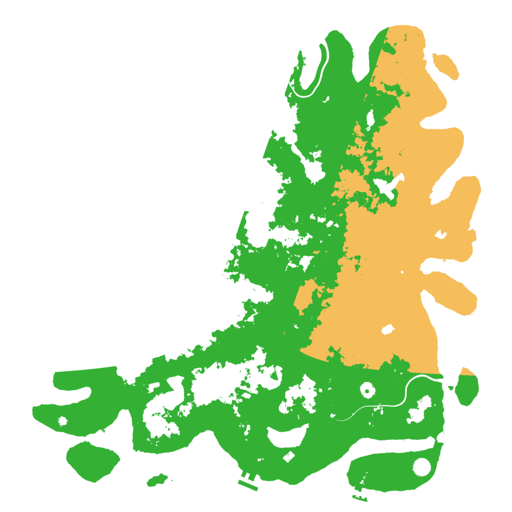 Biome Rust Map: Procedural Map, Size: 5000, Seed: 614605249