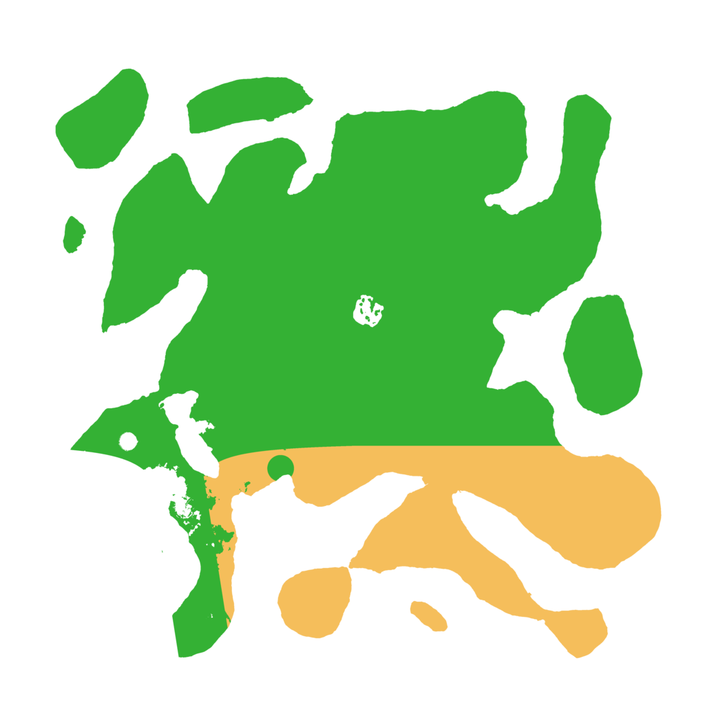 Biome Rust Map: Barren, Size: 3500, Seed: 101588463