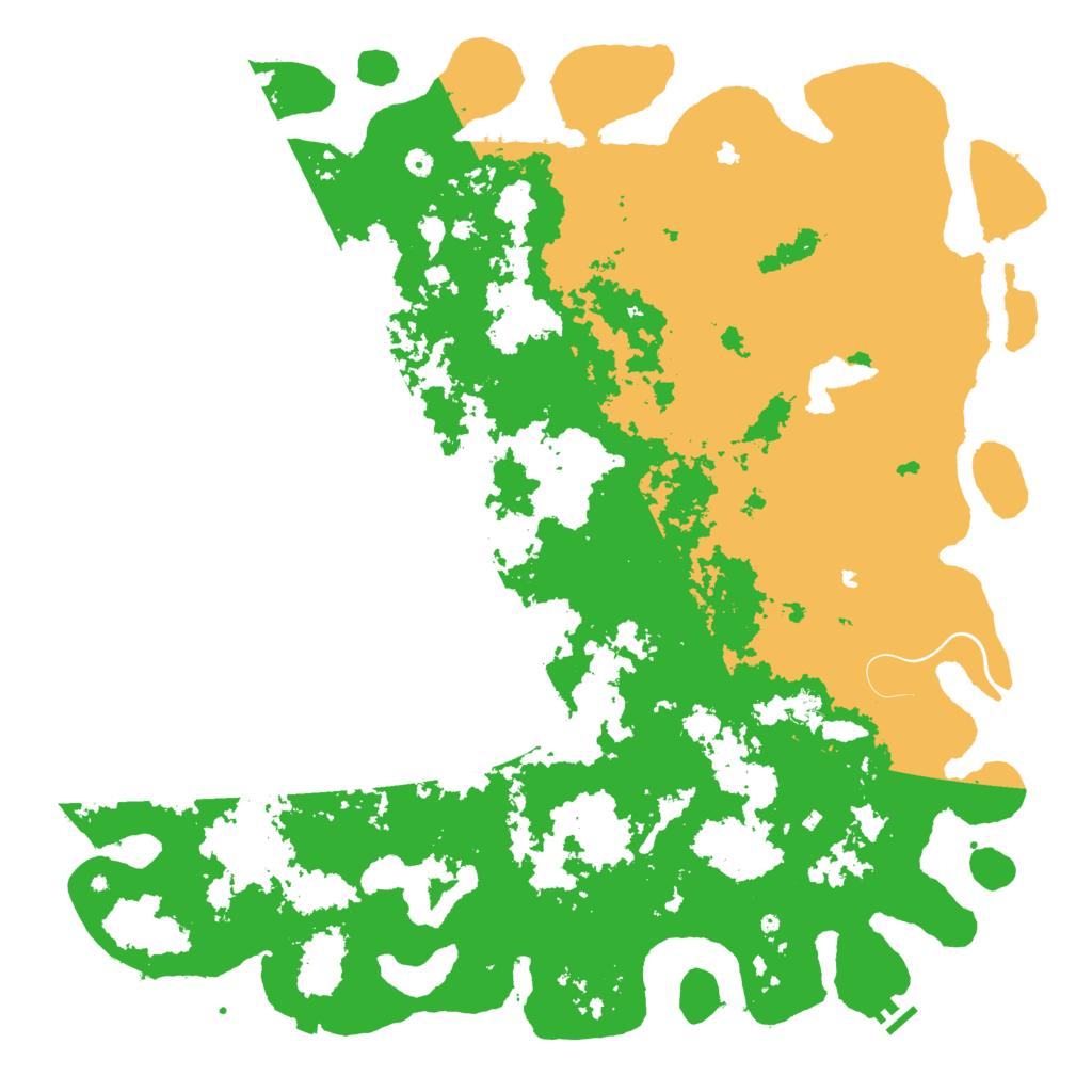 Biome Rust Map: Procedural Map, Size: 6000, Seed: 102587453