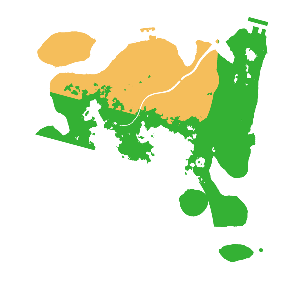 Biome Rust Map: Procedural Map, Size: 3000, Seed: 1070093616