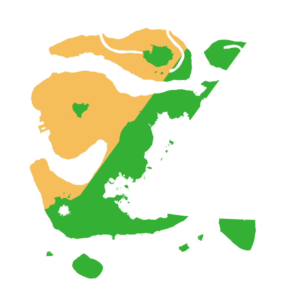 Biome Rust Map: Procedural Map, Size: 2500, Seed: 240511349