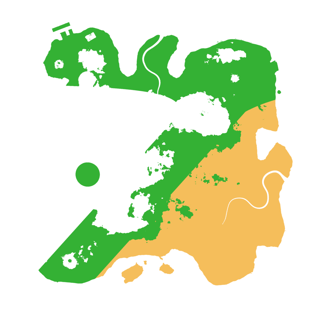 Biome Rust Map: Procedural Map, Size: 3500, Seed: 3093302