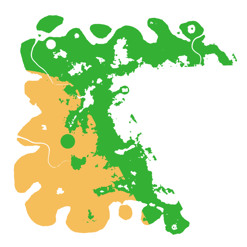 Biome Rust Map: Procedural Map, Size: 4500, Seed: 9387642