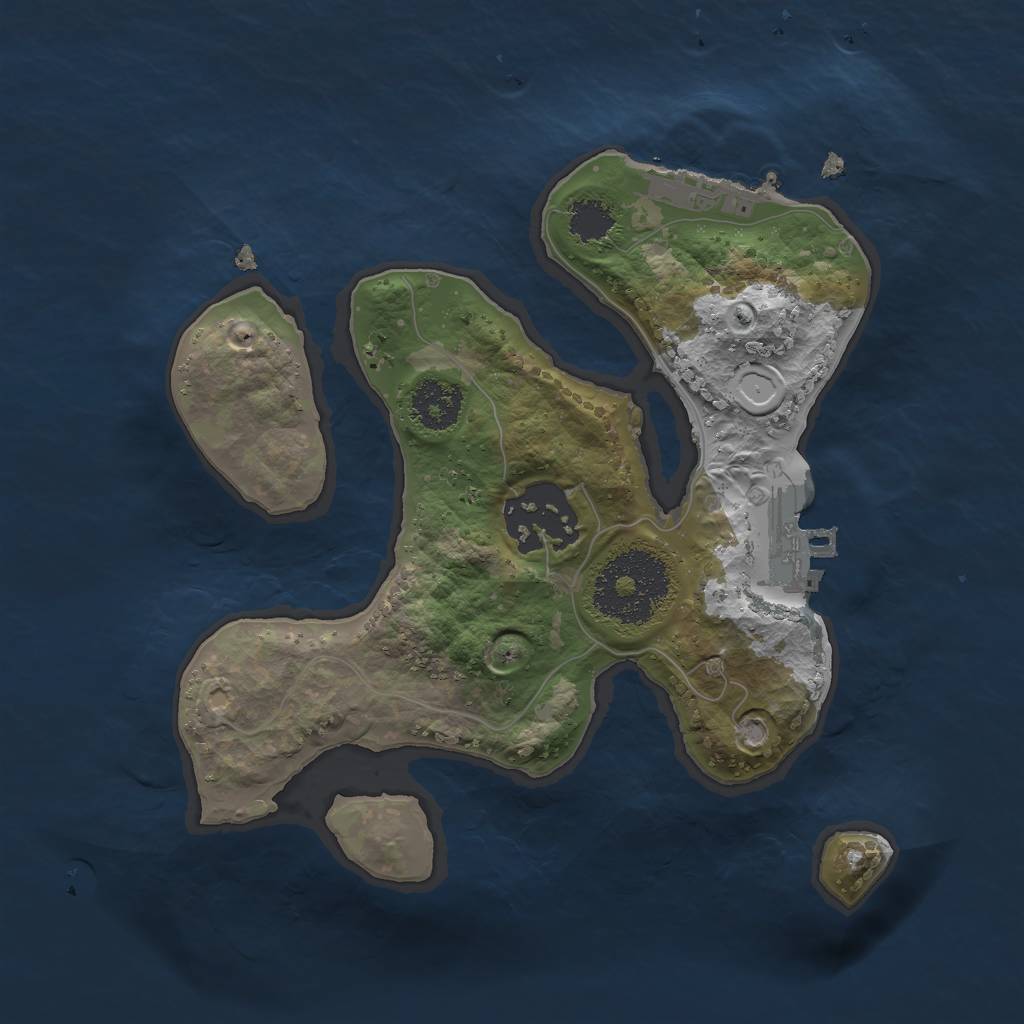 Rust Map: Procedural Map, Size: 2100, Seed: 69696969, 8 Monuments