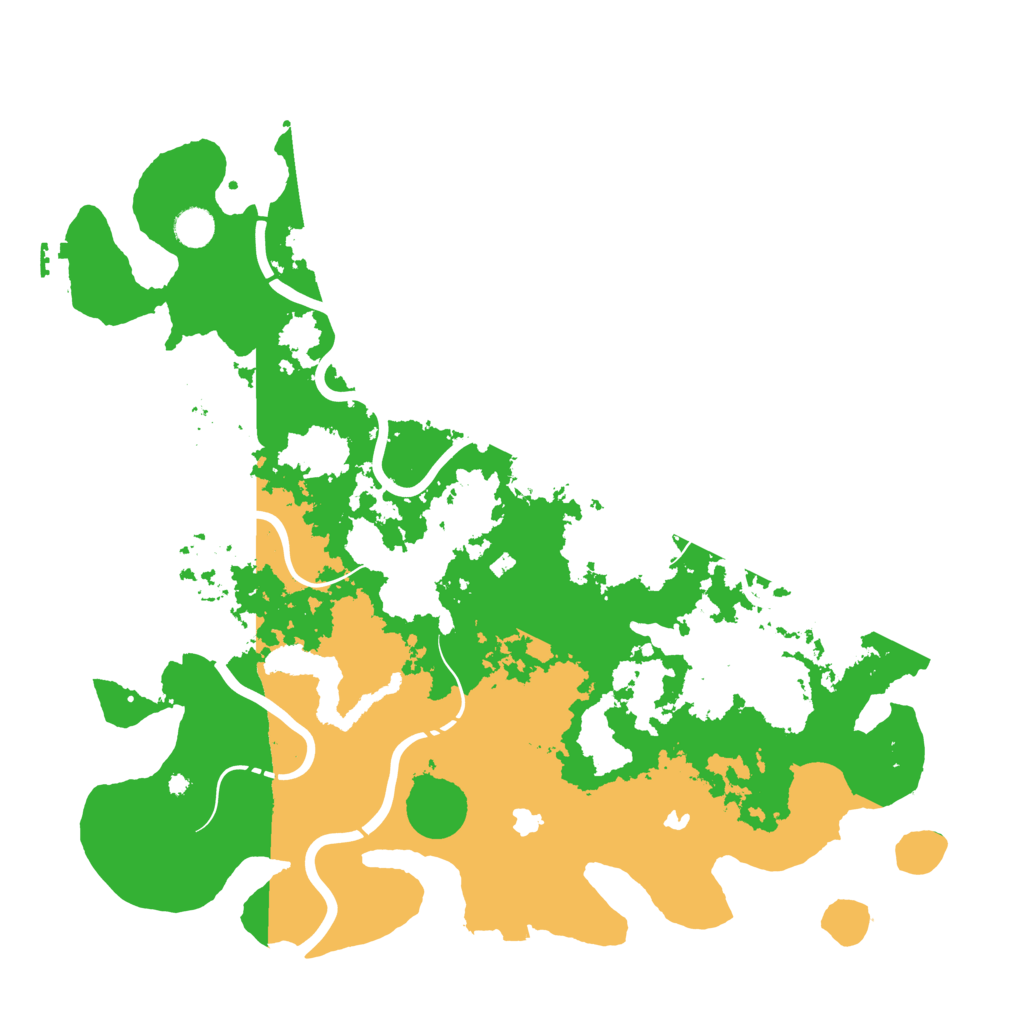 Biome Rust Map: Procedural Map, Size: 4500, Seed: 93825550