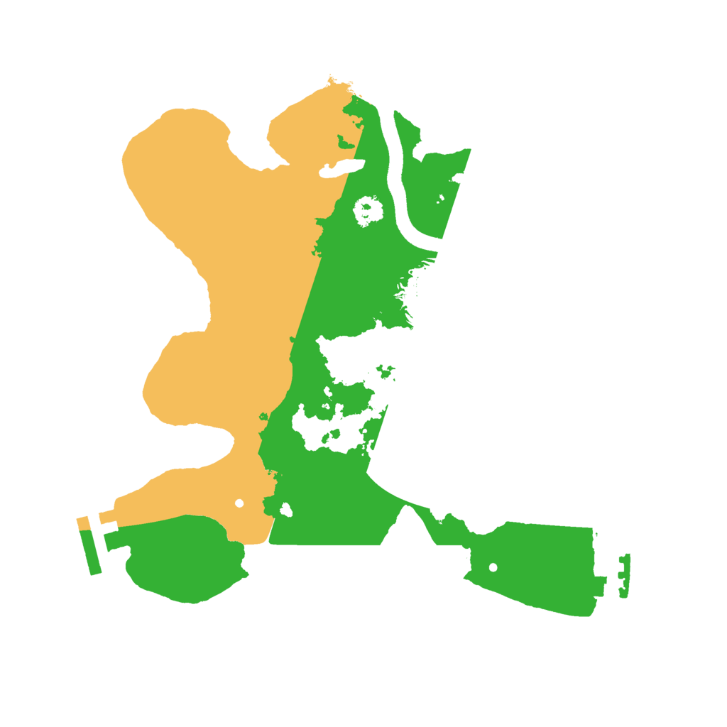 Biome Rust Map: Procedural Map, Size: 2500, Seed: 1701031888