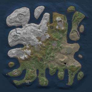 Thumbnail Rust Map: Procedural Map, Size: 4000, Seed: 1113070, 19 Monuments