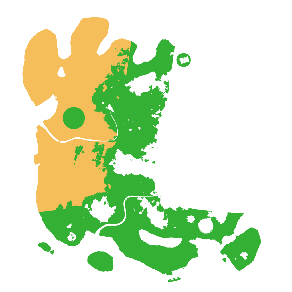 Biome Rust Map: Procedural Map, Size: 3500, Seed: 1569739