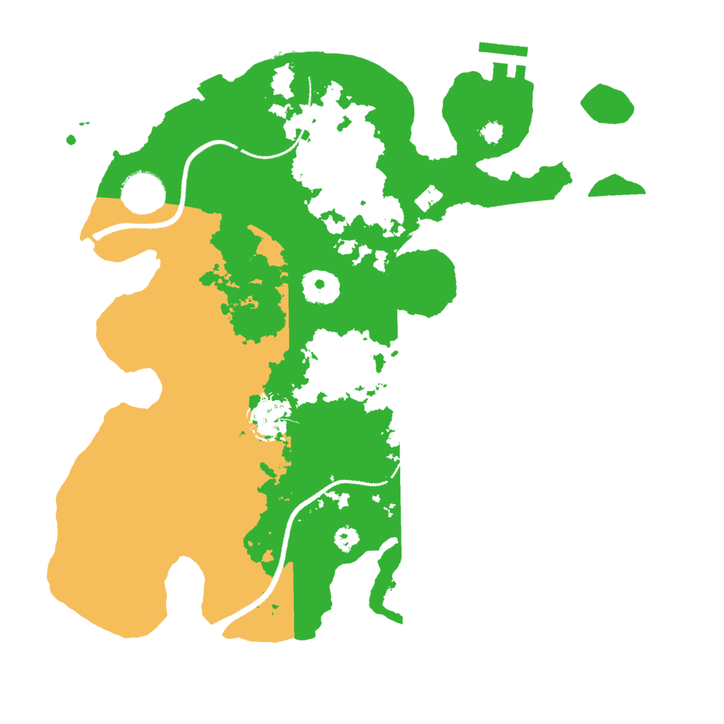 Biome Rust Map: Procedural Map, Size: 3000, Seed: 20289966