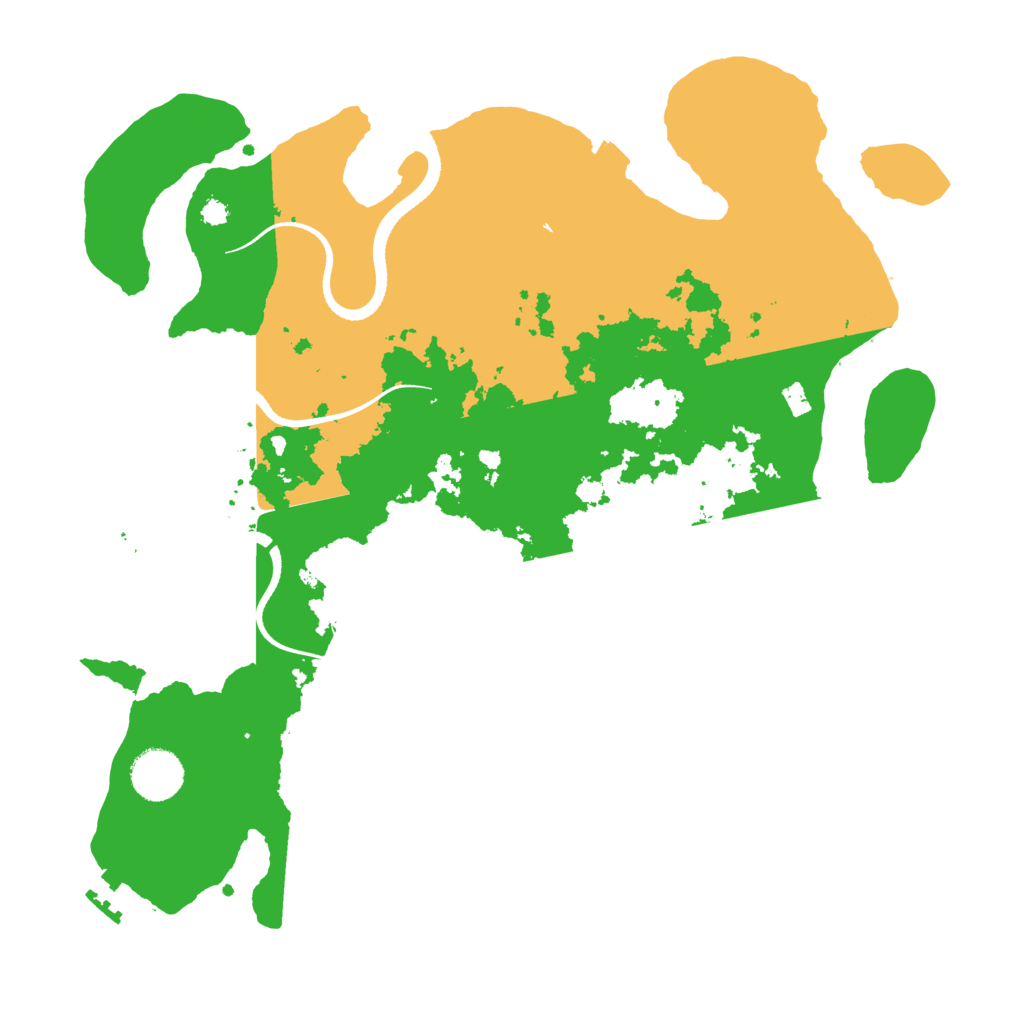 Biome Rust Map: Procedural Map, Size: 3500, Seed: 15425