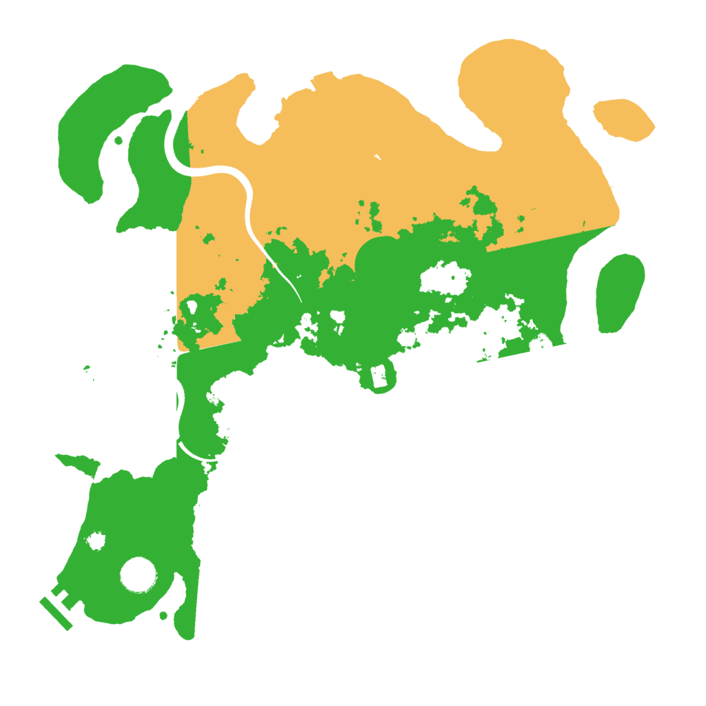 Biome Rust Map: Procedural Map, Size: 3500, Seed: 15425