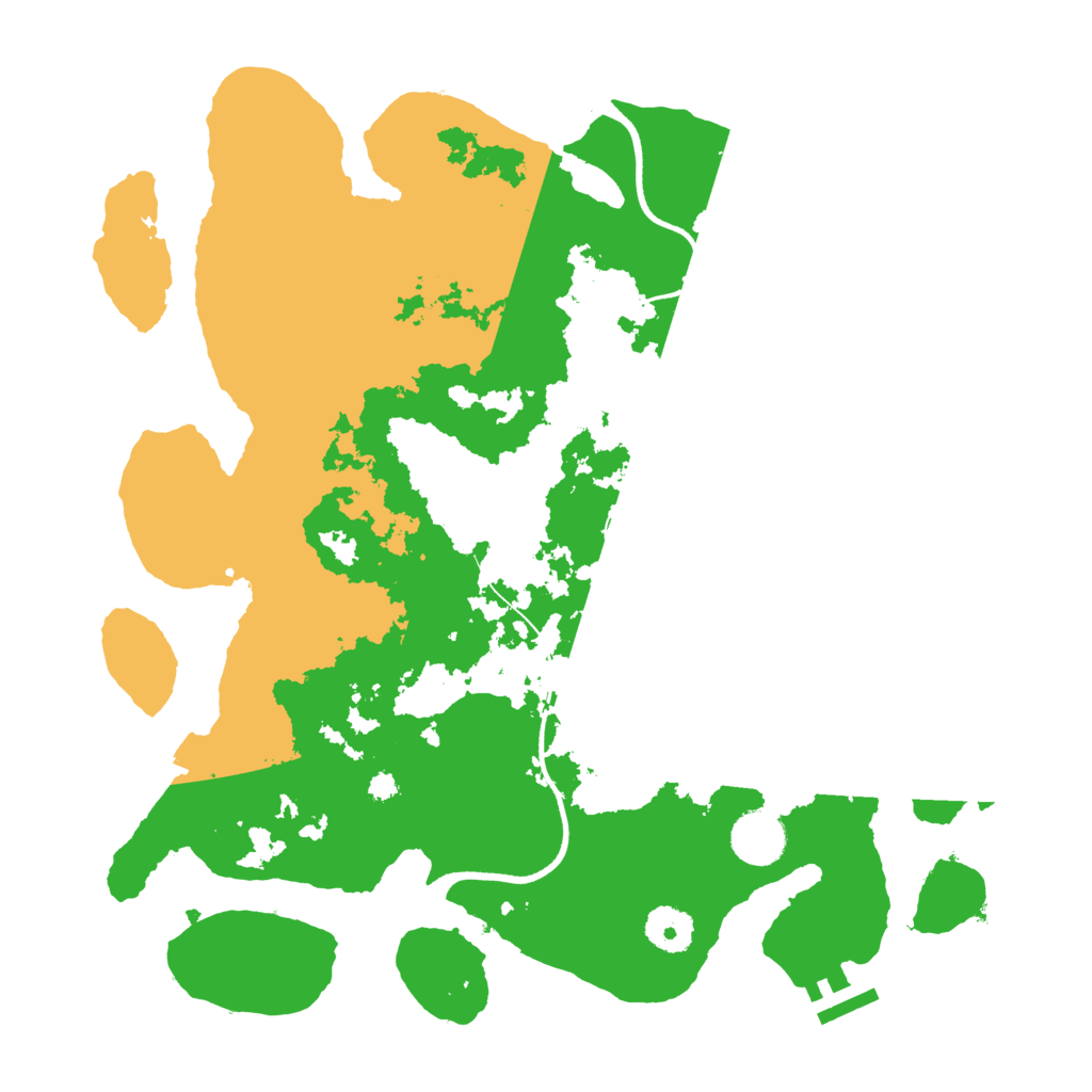 Biome Rust Map: Procedural Map, Size: 3500, Seed: 1767065511