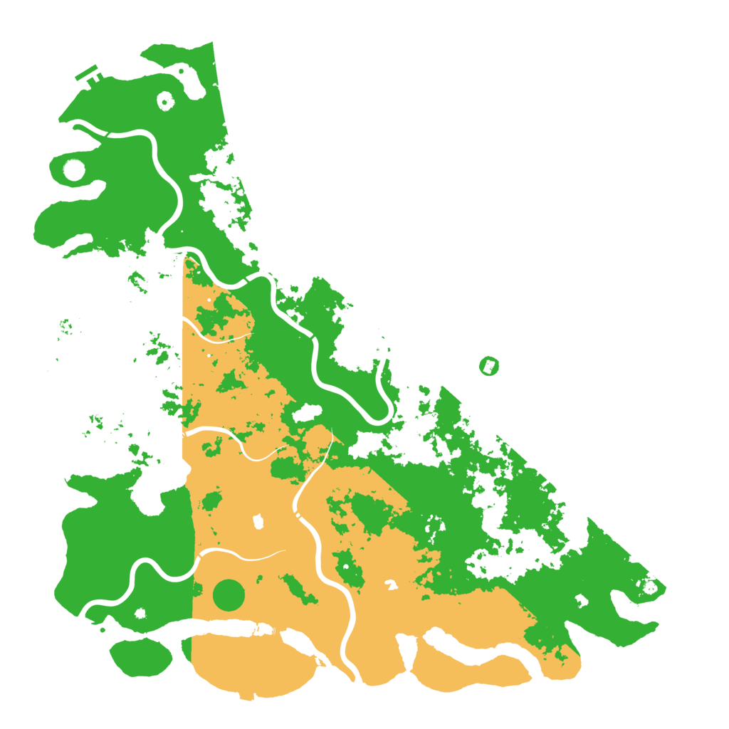 Biome Rust Map: Procedural Map, Size: 6000, Seed: 1504213396