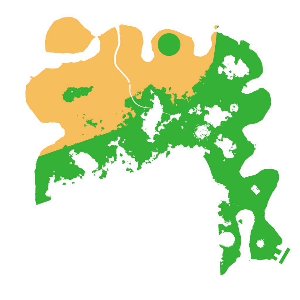 Biome Rust Map: Procedural Map, Size: 3500, Seed: 493365989