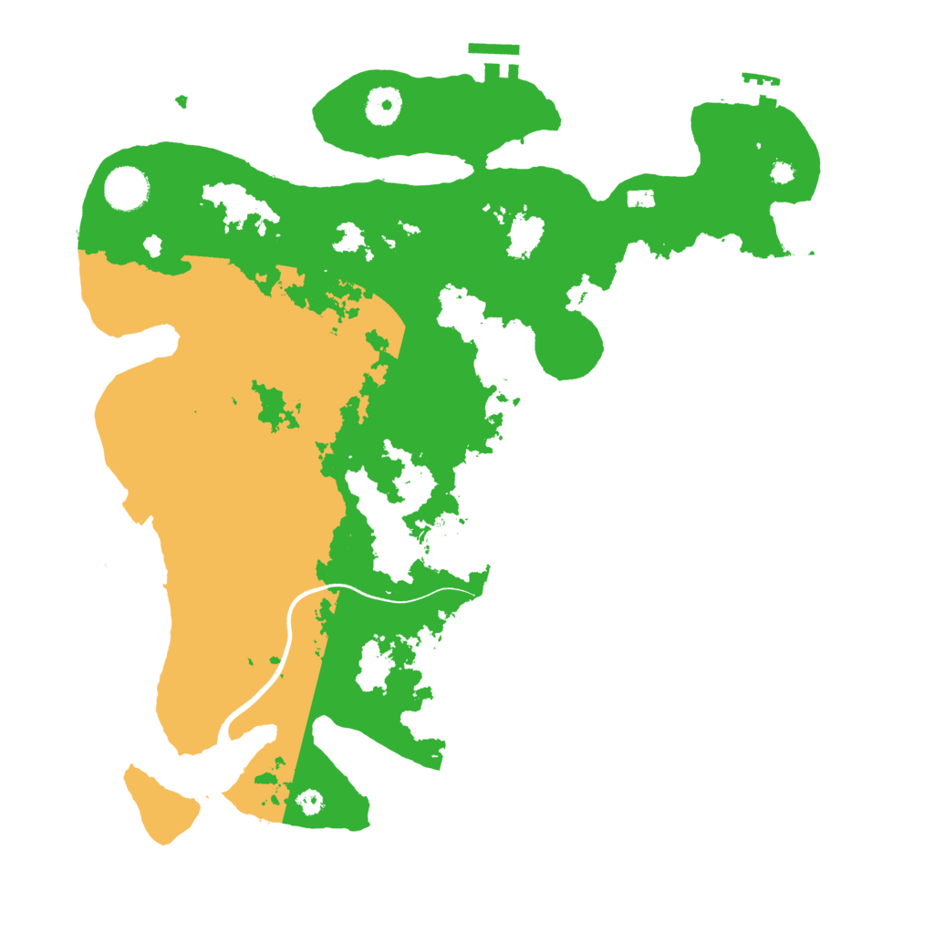 Biome Rust Map: Procedural Map, Size: 3700, Seed: 87