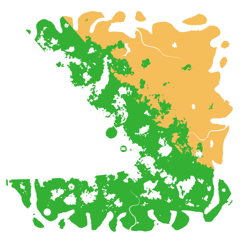 Biome Rust Map: Procedural Map, Size: 6000, Seed: 13721
