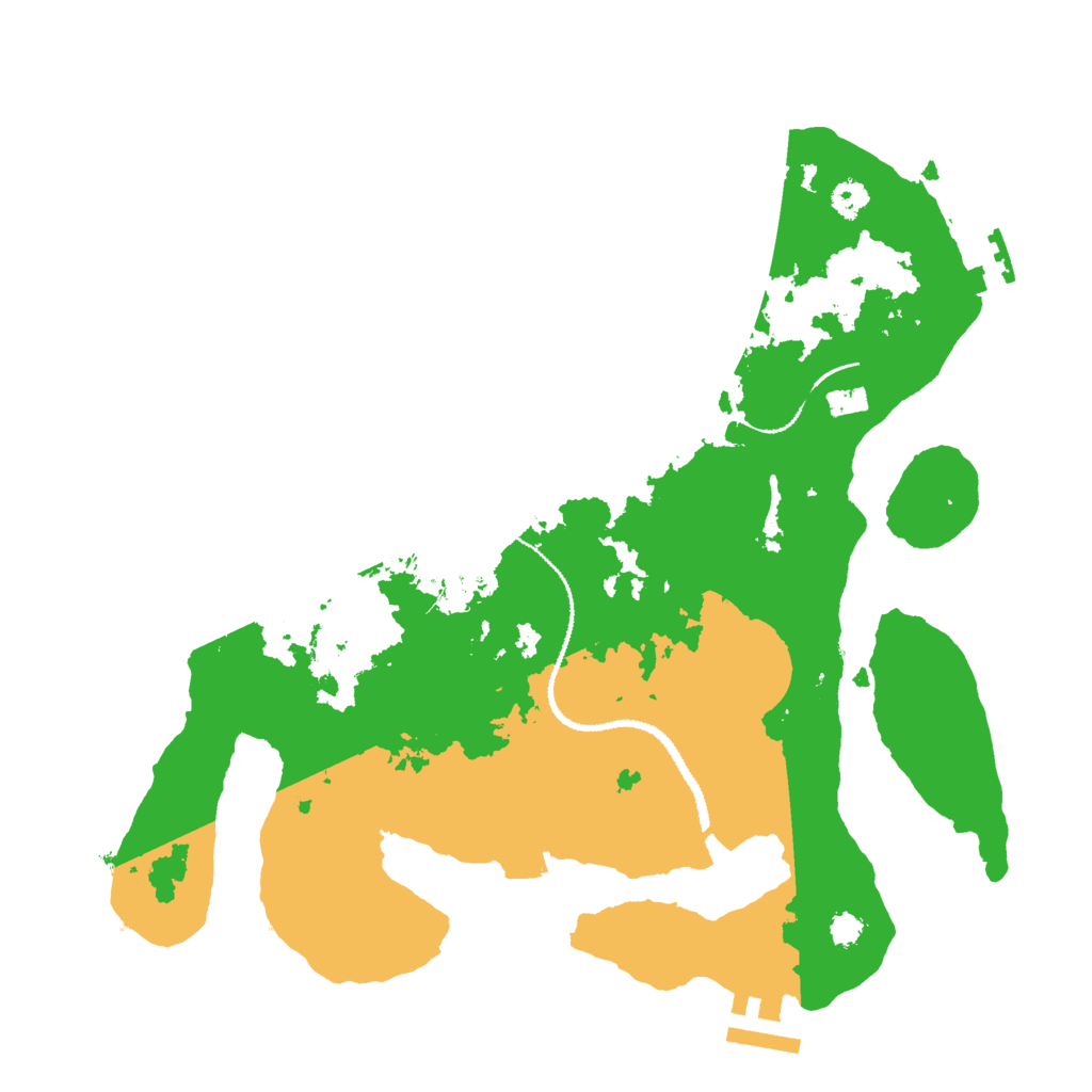 Biome Rust Map: Procedural Map, Size: 3000, Seed: 57394728