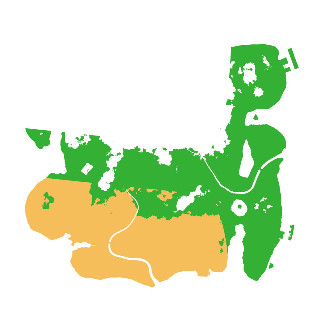 Biome Rust Map: Procedural Map, Size: 3000, Seed: 72564