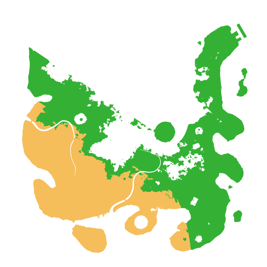 Biome Rust Map: Procedural Map, Size: 3500, Seed: 713864852