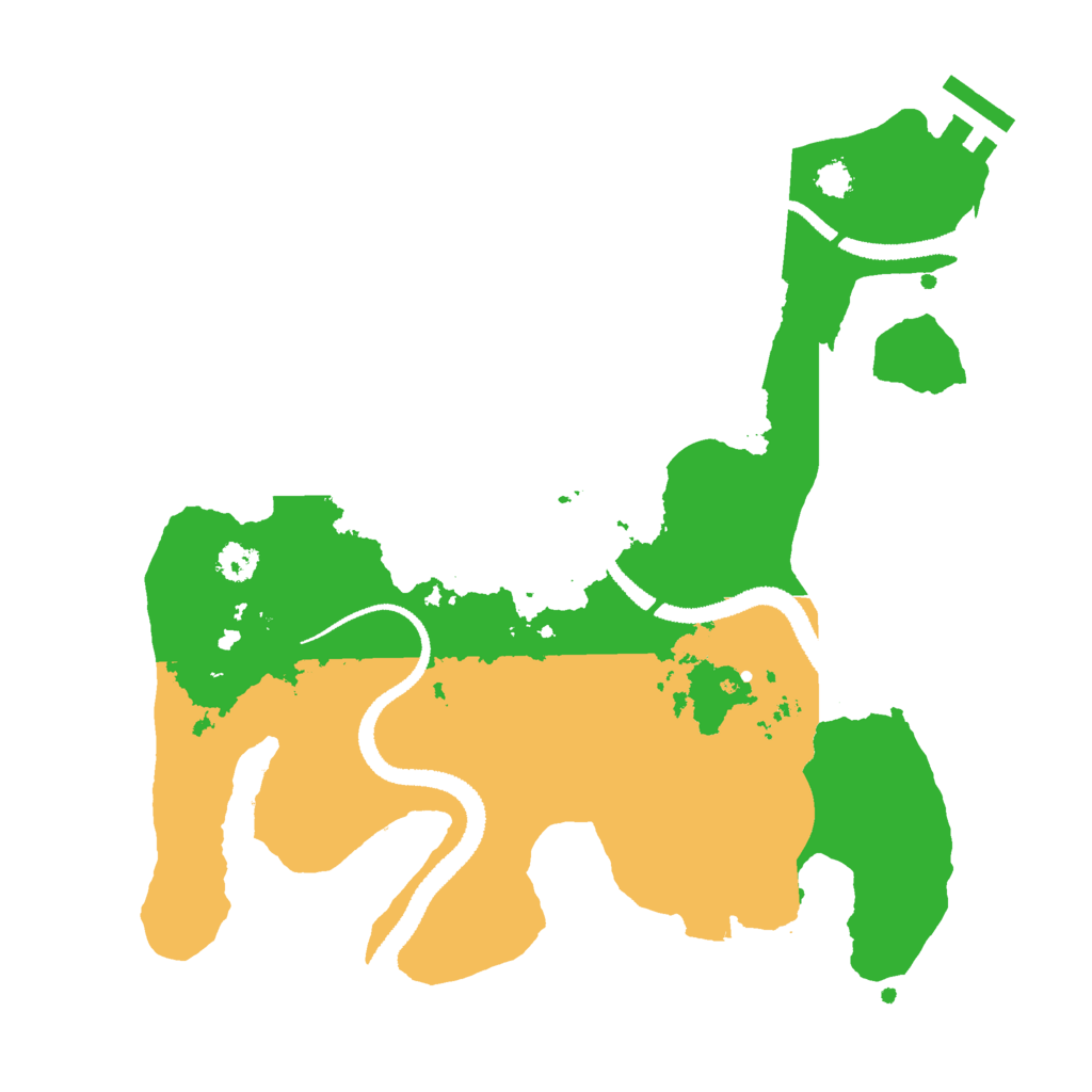 Biome Rust Map: Procedural Map, Size: 2800, Seed: 132527948