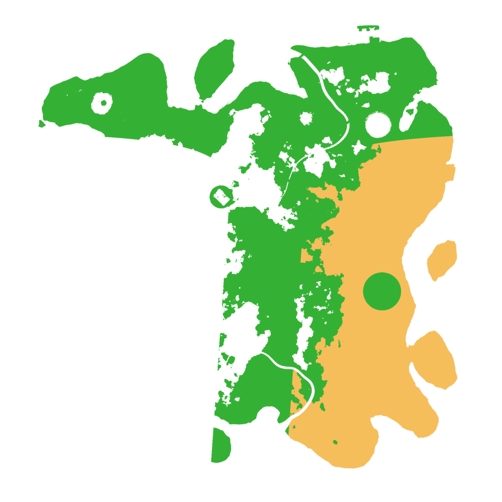 Biome Rust Map: Procedural Map, Size: 3500, Seed: 48665756