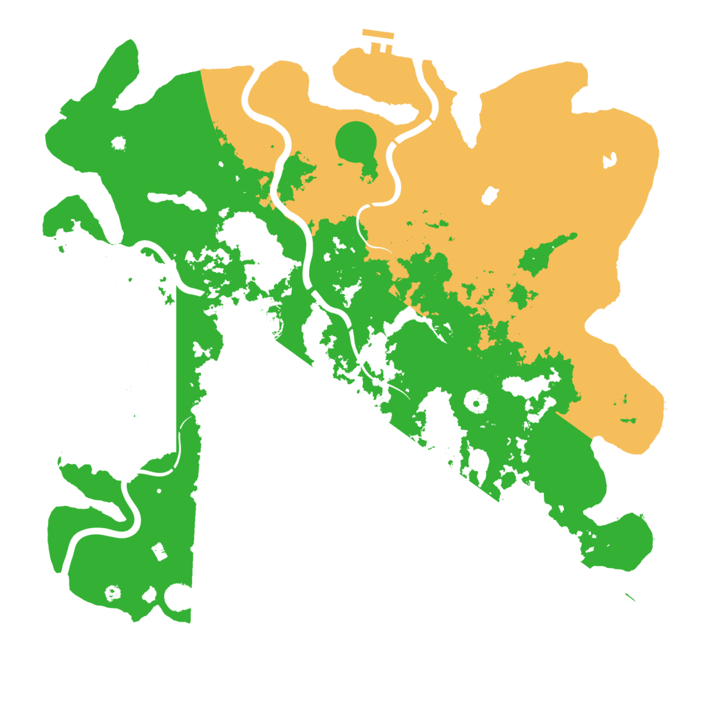 Biome Rust Map: Procedural Map, Size: 4500, Seed: 23610004