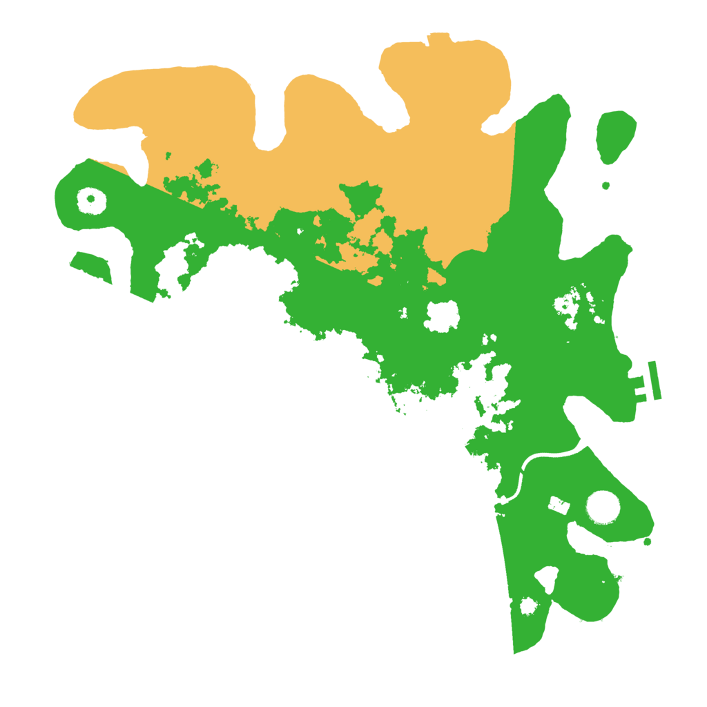 Biome Rust Map: Procedural Map, Size: 3700, Seed: 500