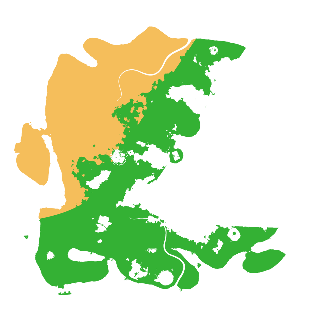 Biome Rust Map: Procedural Map, Size: 3700, Seed: 455346284