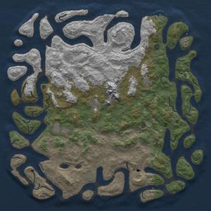 Thumbnail Rust Map: Procedural Map, Size: 6000, Seed: 1036949000, 19 Monuments