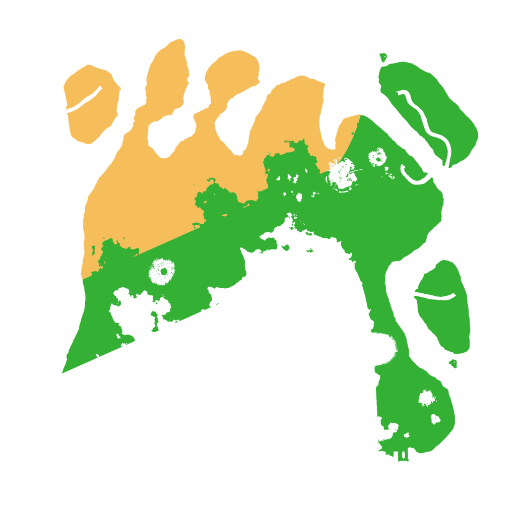 Biome Rust Map: Procedural Map, Size: 3000, Seed: 220614621