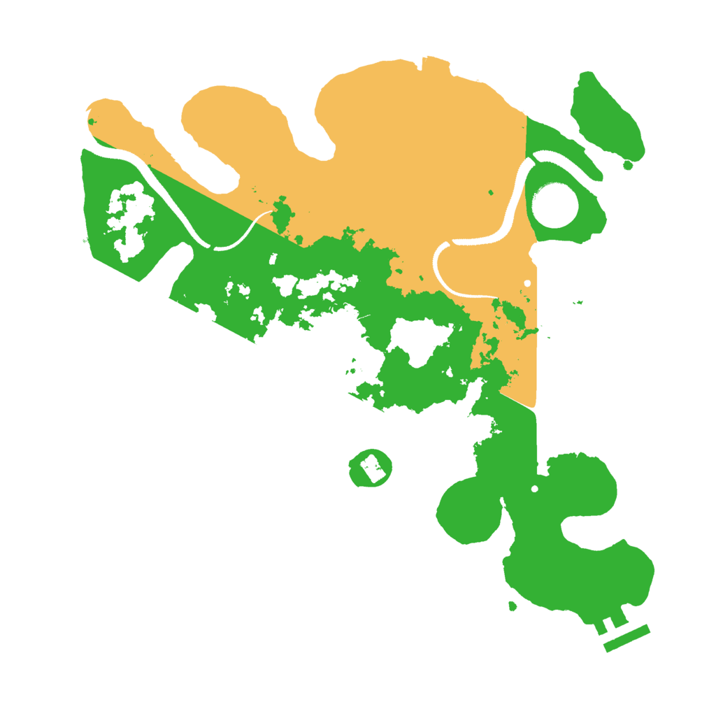 Biome Rust Map: Procedural Map, Size: 3000, Seed: 109164592