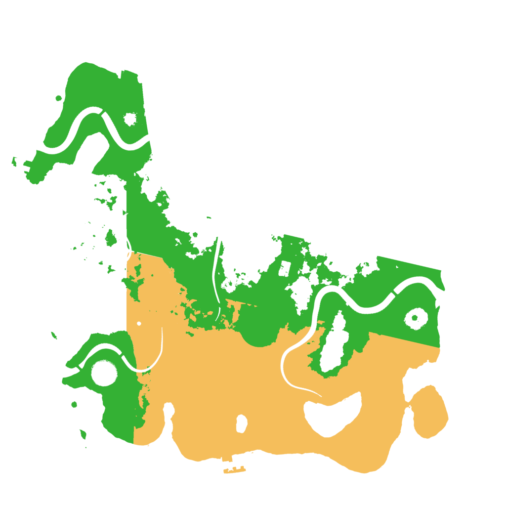 Biome Rust Map: Procedural Map, Size: 3500, Seed: 545653826