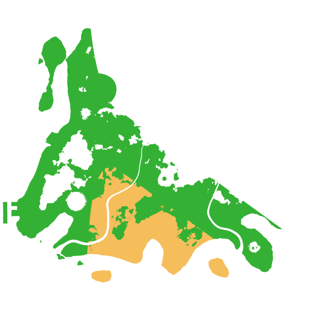 Biome Rust Map: Procedural Map, Size: 3000, Seed: 235464442