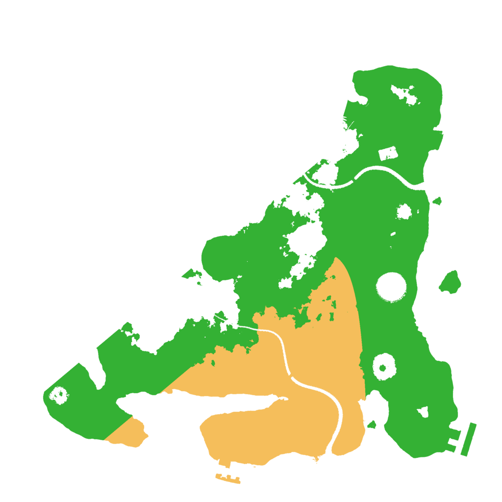 Biome Rust Map: Procedural Map, Size: 3000, Seed: 29860181