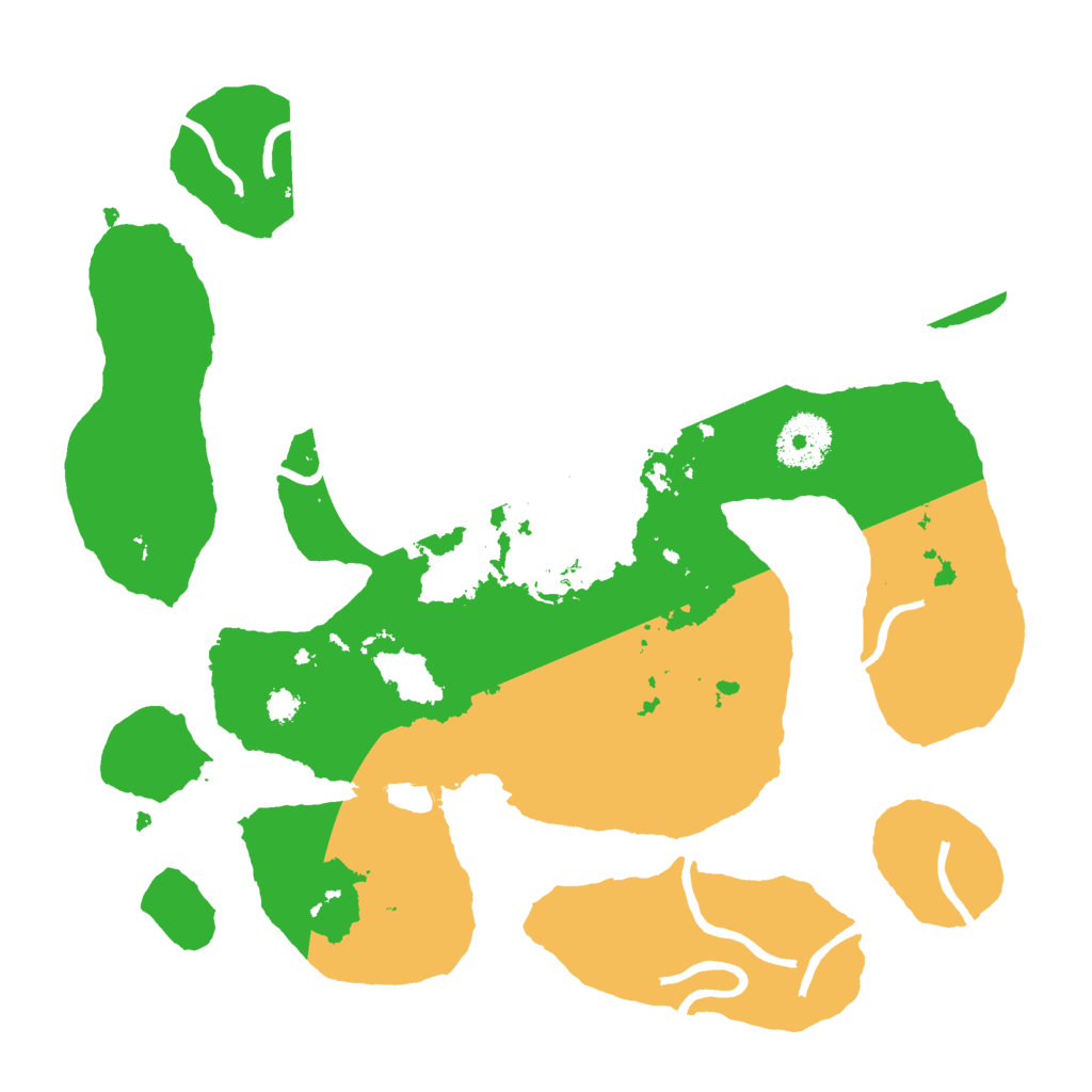 Biome Rust Map: Procedural Map, Size: 3000, Seed: 90888652