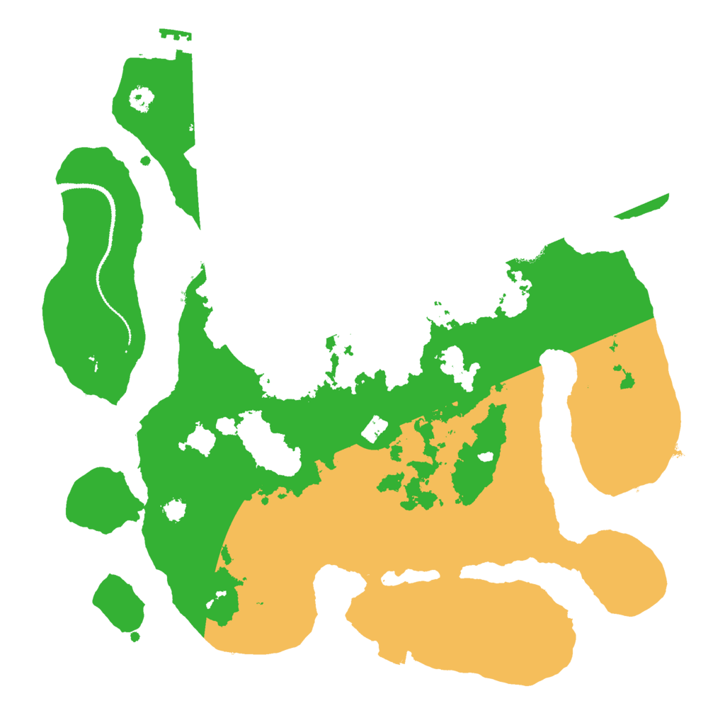 Biome Rust Map: Procedural Map, Size: 3000, Seed: 90888652