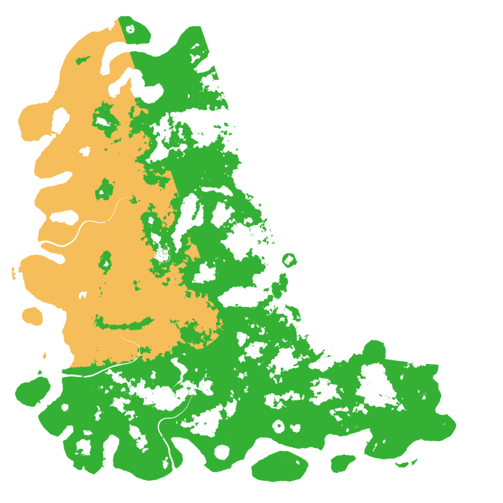 Biome Rust Map: Procedural Map, Size: 6000, Seed: 7031990