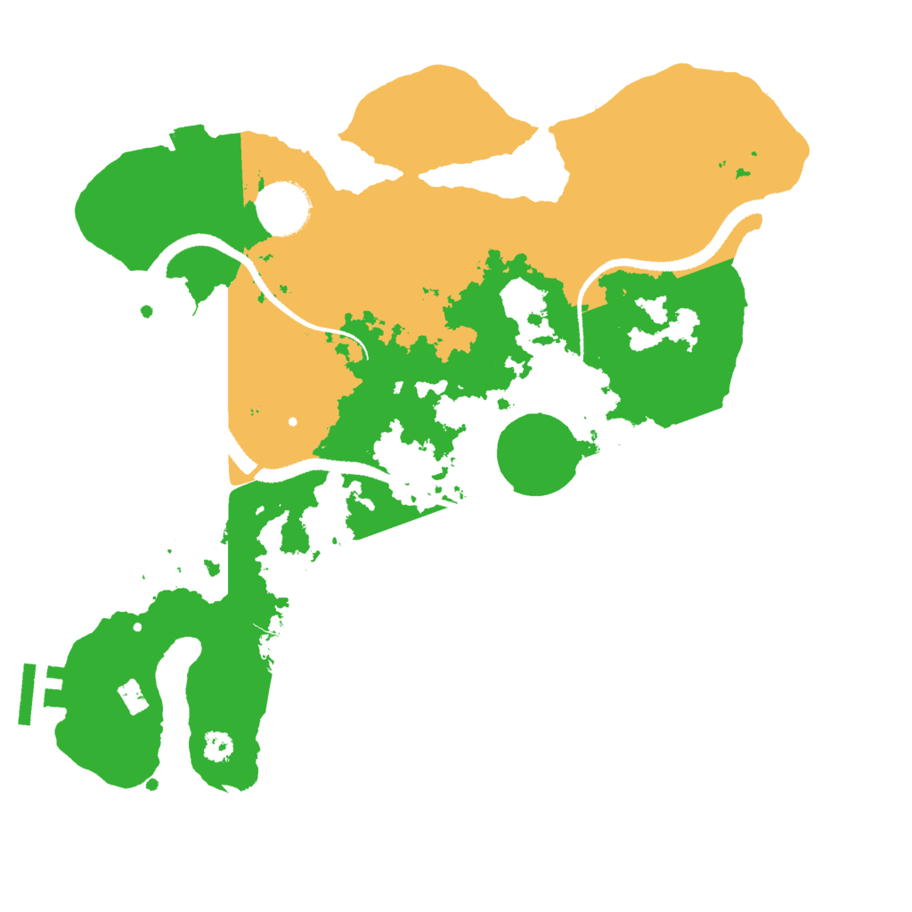 Biome Rust Map: Procedural Map, Size: 3000, Seed: 2099479325
