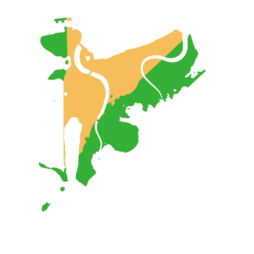 Biome Rust Map: Procedural Map, Size: 2250, Seed: 48340