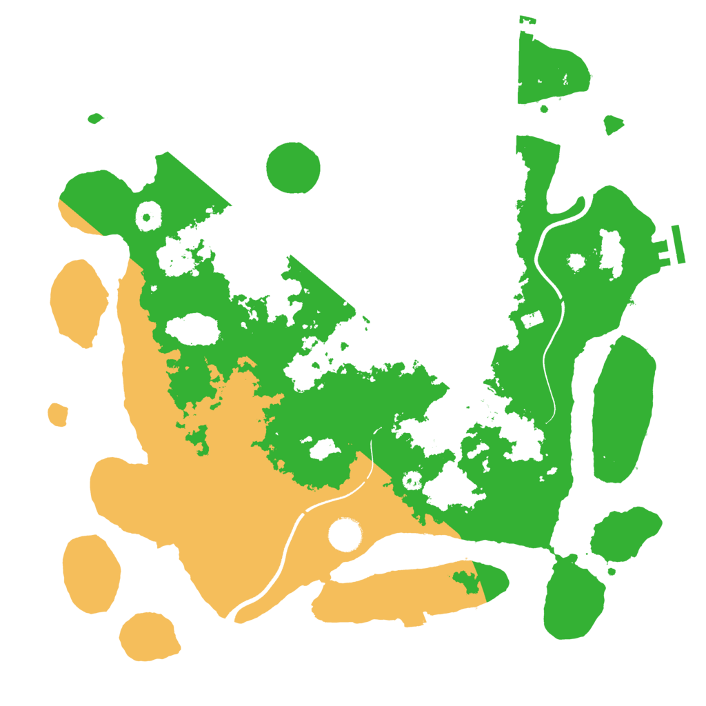Biome Rust Map: Procedural Map, Size: 3700, Seed: 765594754