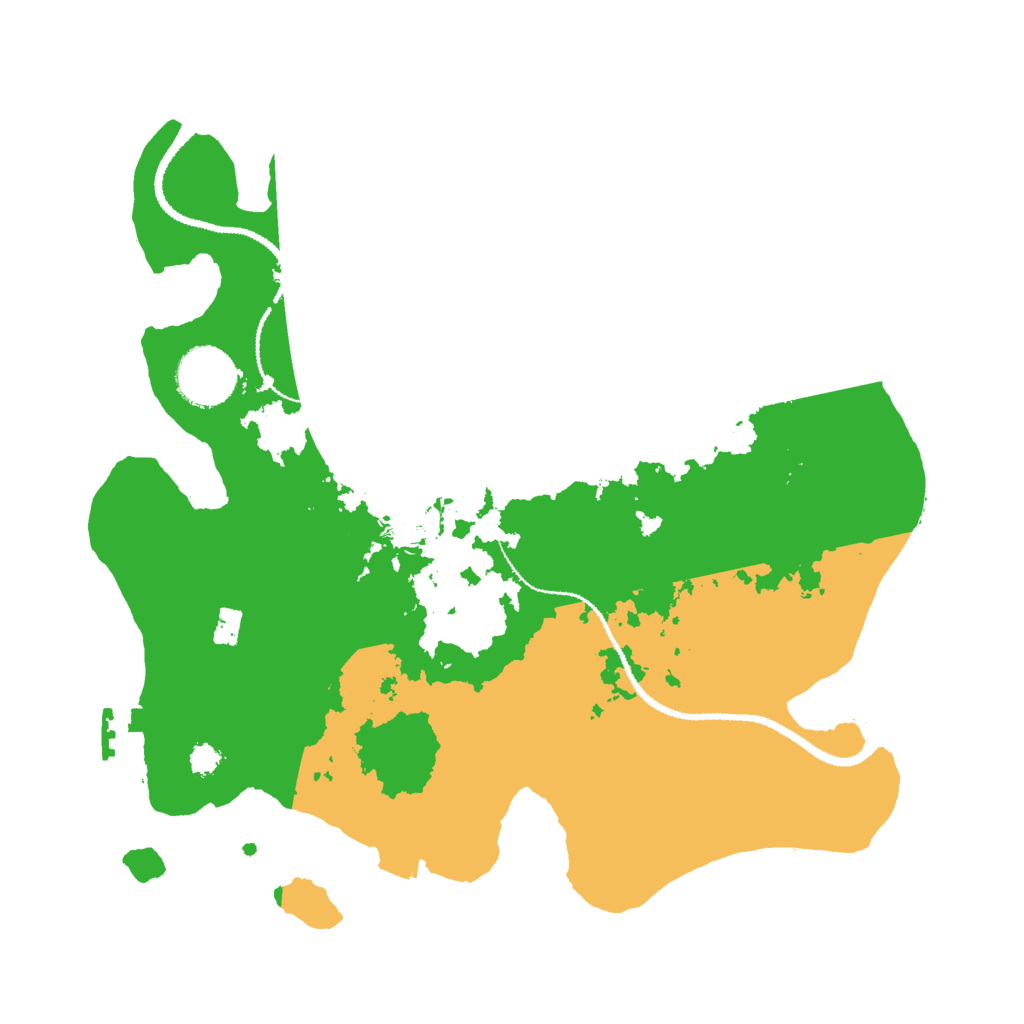 Biome Rust Map: Procedural Map, Size: 3000, Seed: 889626