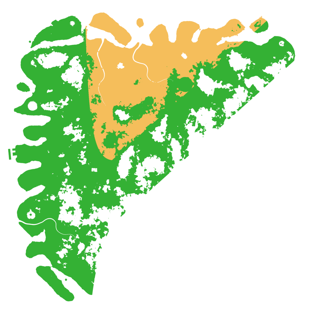 Biome Rust Map: Procedural Map, Size: 6000, Seed: 66774348