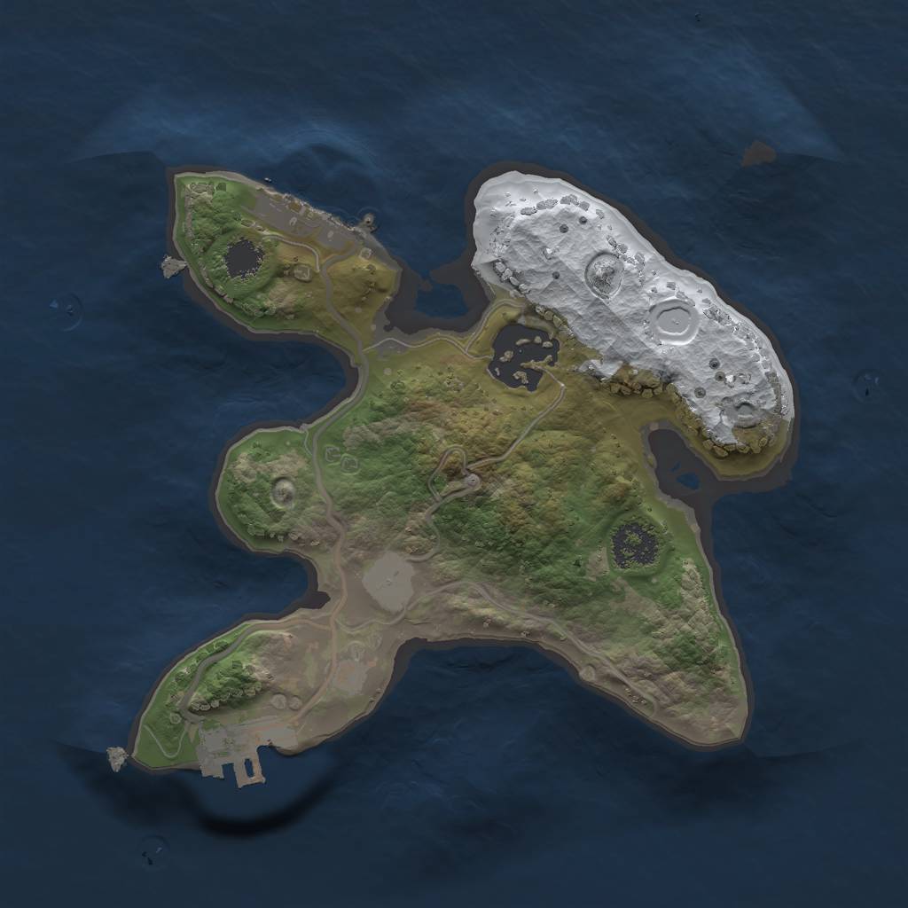 Rust Map: Procedural Map, Size: 2000, Seed: 71293164, 8 Monuments