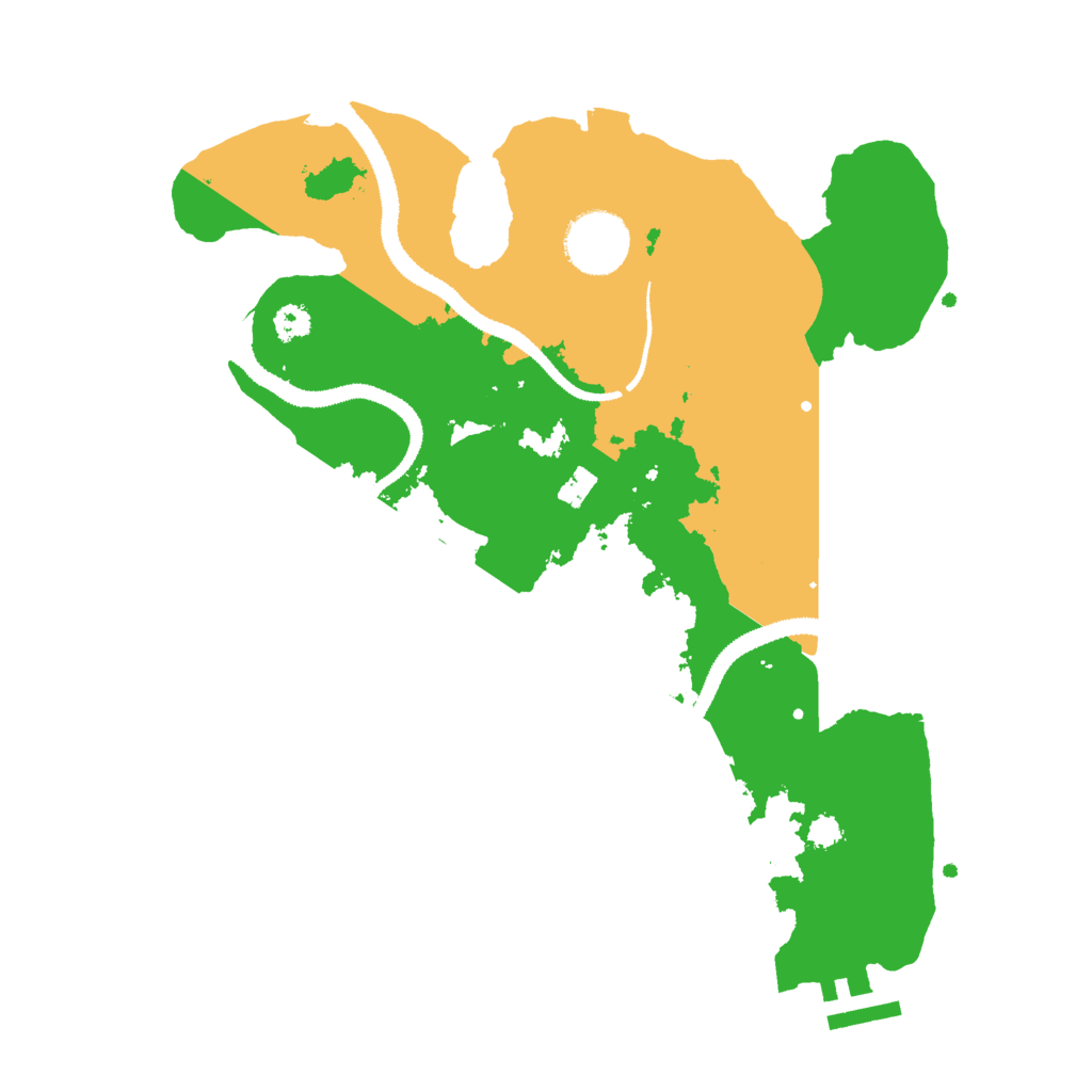 Biome Rust Map: Procedural Map, Size: 3000, Seed: 961659