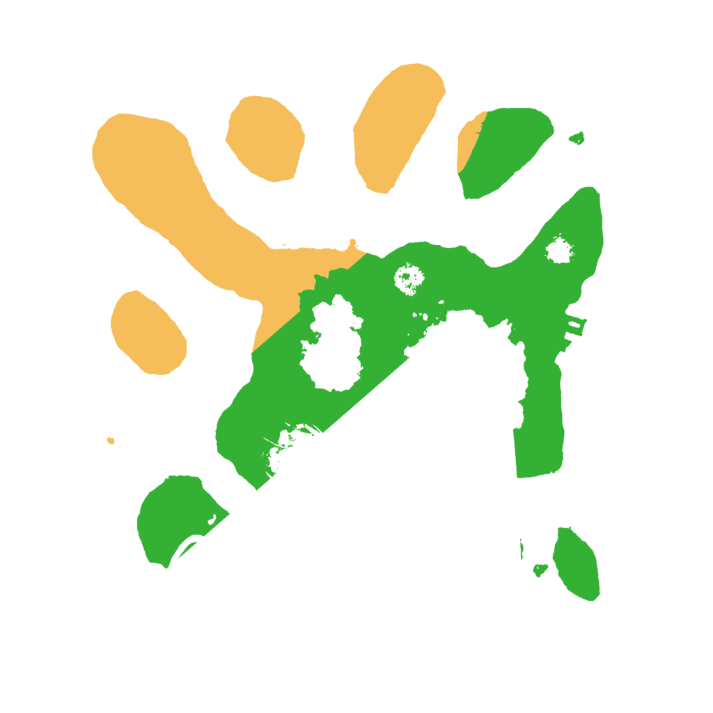 Biome Rust Map: Procedural Map, Size: 2500, Seed: 711