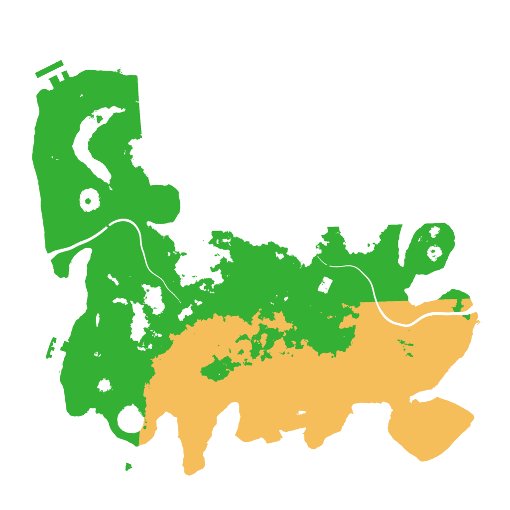 Biome Rust Map: Procedural Map, Size: 3500, Seed: 755012