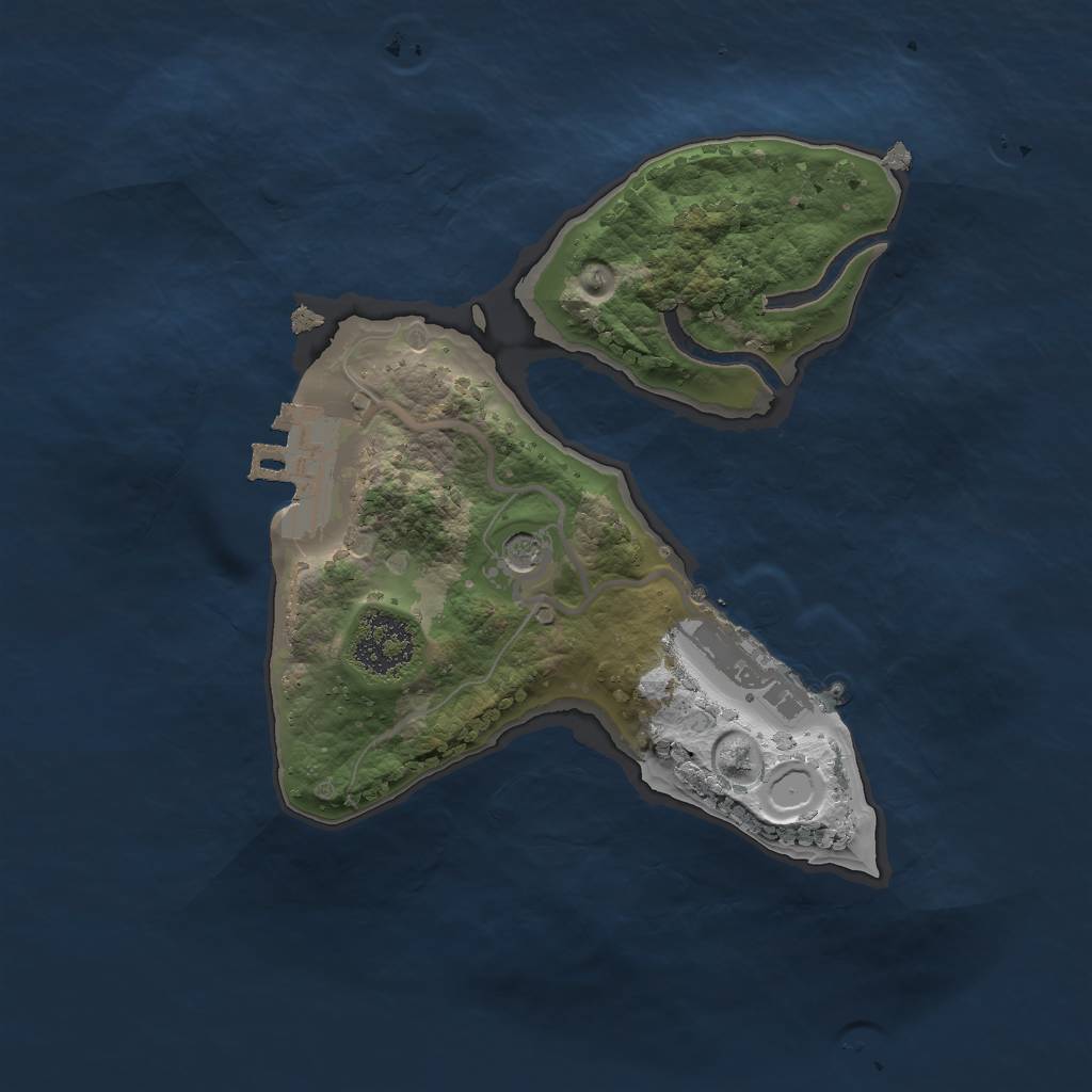 Rust Map: Procedural Map, Size: 1800, Seed: 29420, 8 Monuments