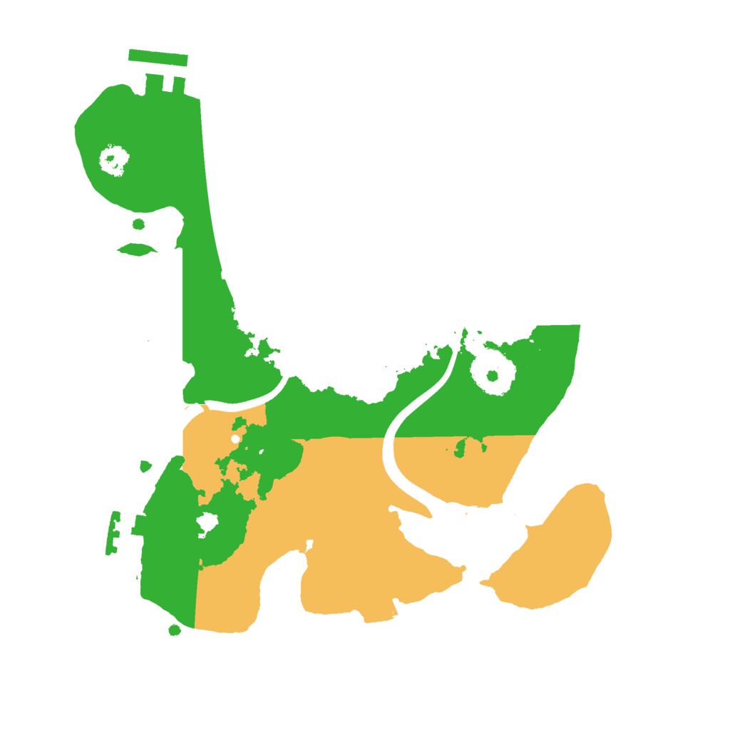 Biome Rust Map: Procedural Map, Size: 2500, Seed: 649942117