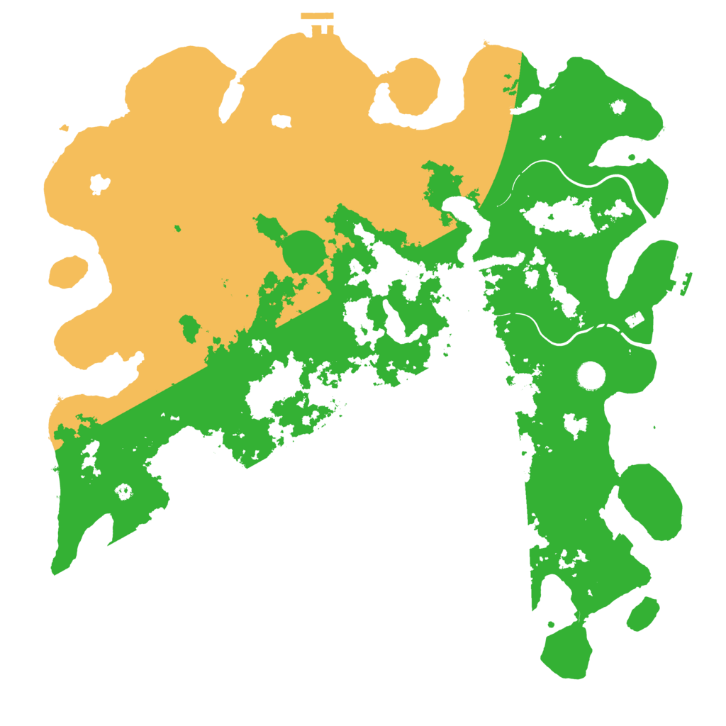 Biome Rust Map: Procedural Map, Size: 4500, Seed: 576161