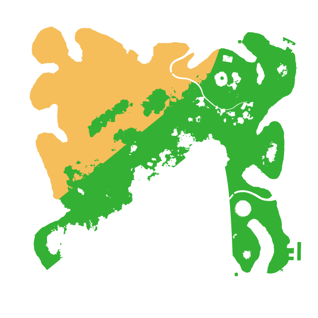 Biome Rust Map: Procedural Map, Size: 3500, Seed: 8500